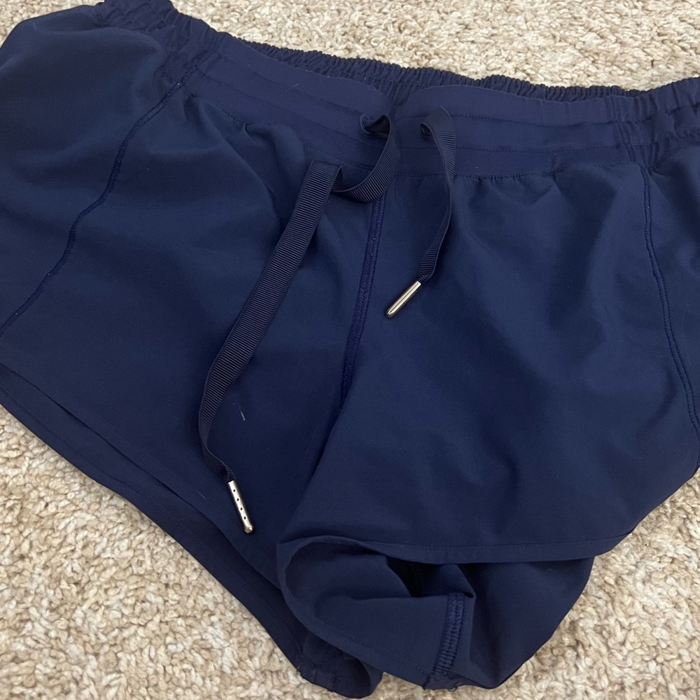 Navy blue lululemon shorts